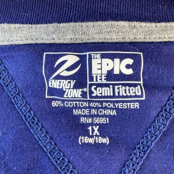 NWT Energy Zone Semi Fitted Epic V-Neck T-Shirt Size 1X - Picture 7 of 7